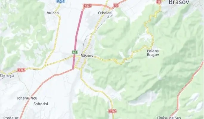 Tour map for Transylvania Christmas Markets