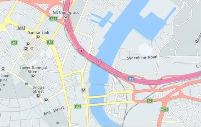 Tour map for Belfast Christmas Markets