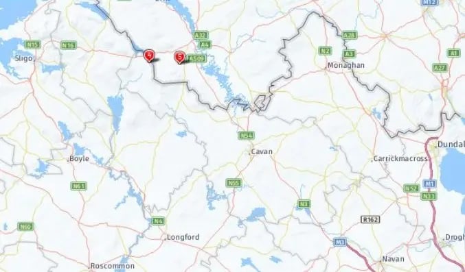 Tour map for Gardens of the North West