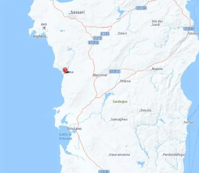 Tour map for Highlights of Sardinia including Alghero & Costa Smeralda