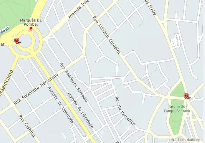 Tour map for Lisbon City Break