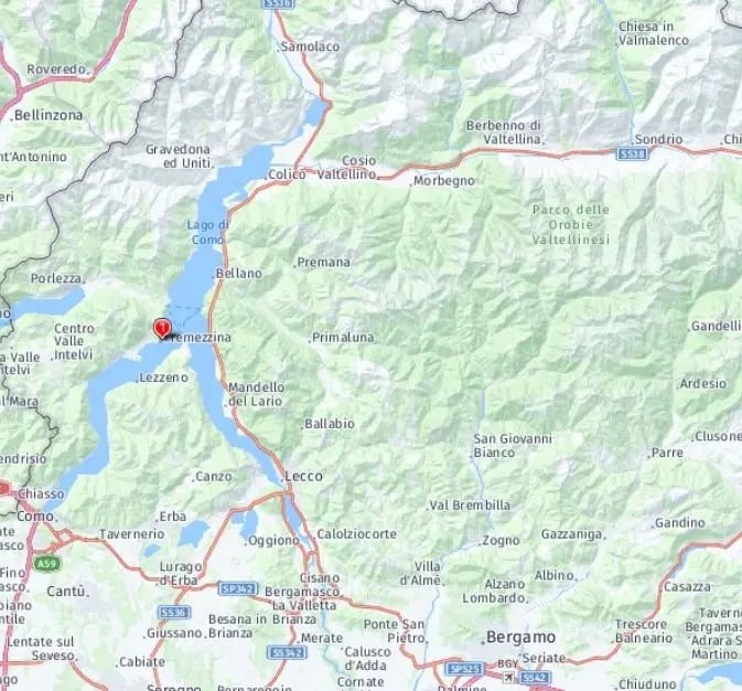 Tour map for Treasures of Lake Como, Milan & St Moritz - Unique Small Group