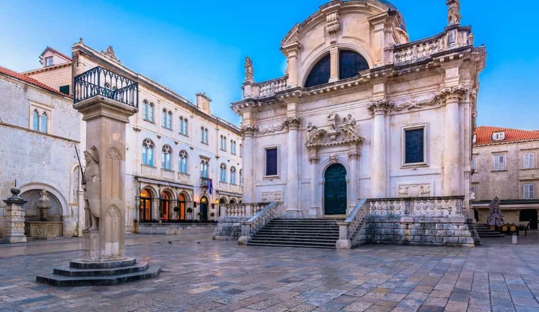 See stunning baroque architecture at St. Blaise’s Church, a landmark of Dubrovnik’s Old Town.