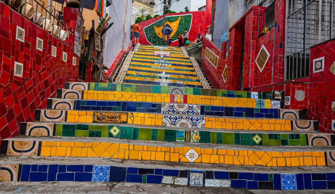 See the colorful and famous Selaron Steps in Rio