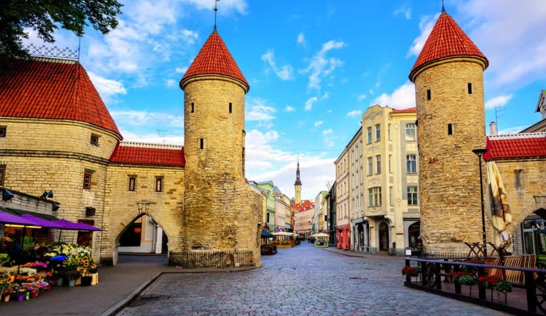 See the Twin towers of Viru Gate