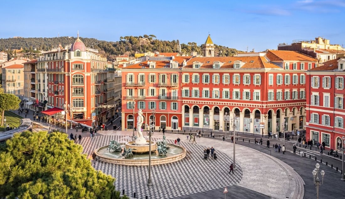 See Massena Square in Nice