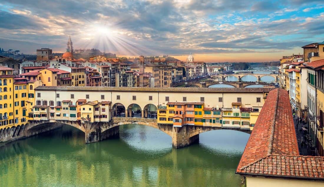 See the Ponte Vecchio in Florence