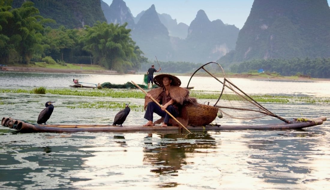 See fisherman on the Li River