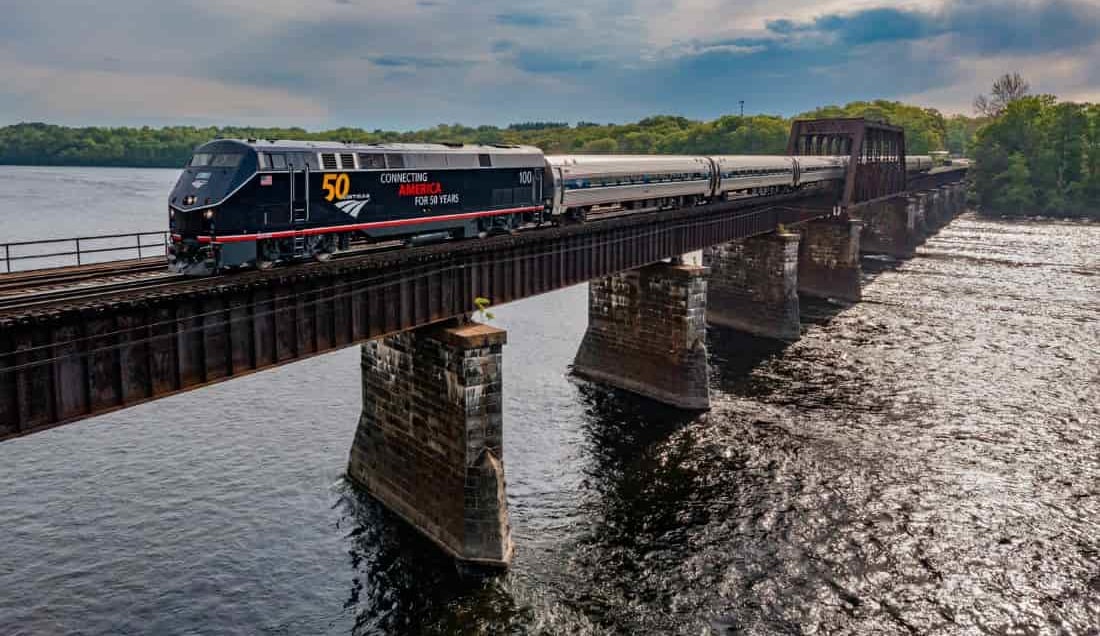 Enjoy an AMTRAK train journey