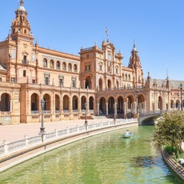 Plaza de España in Seville, Spain