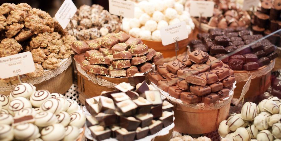 Chocolate shop in Belgium