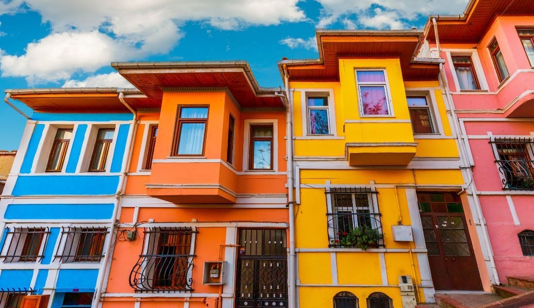 See the colourful buildings in Balat
