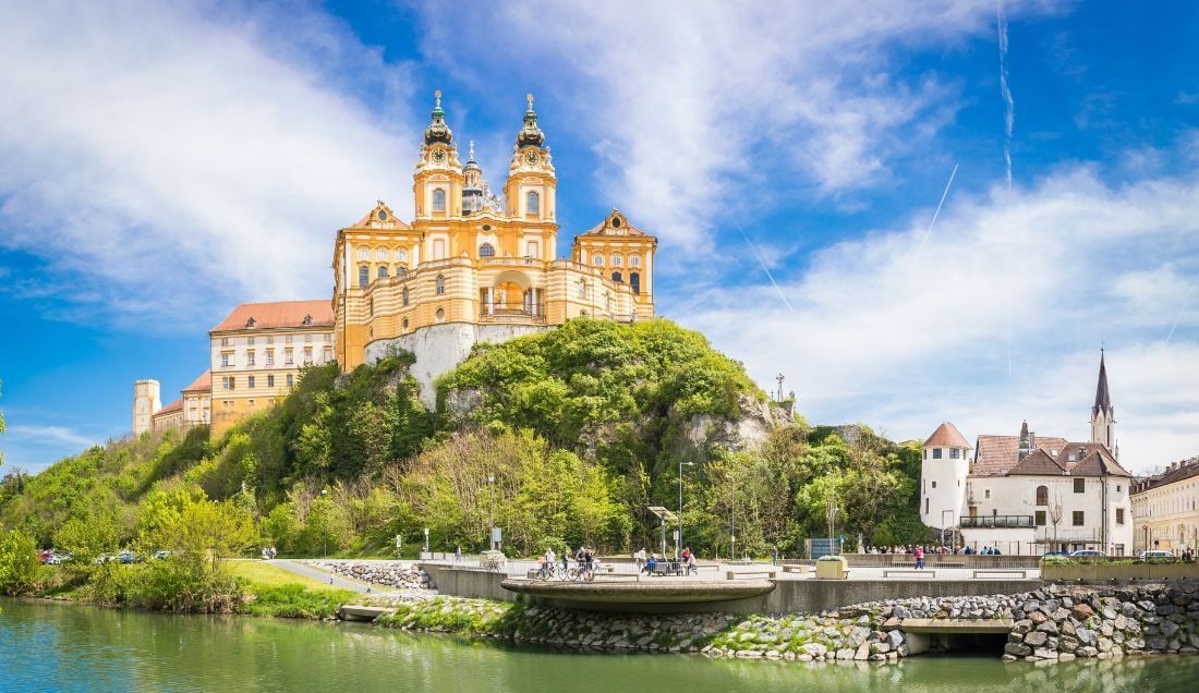 See the impressive Melk Abbey.