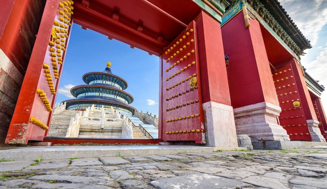 Visit Beijing’s Temple of Heaven, where emperors once held sacred ceremonies.