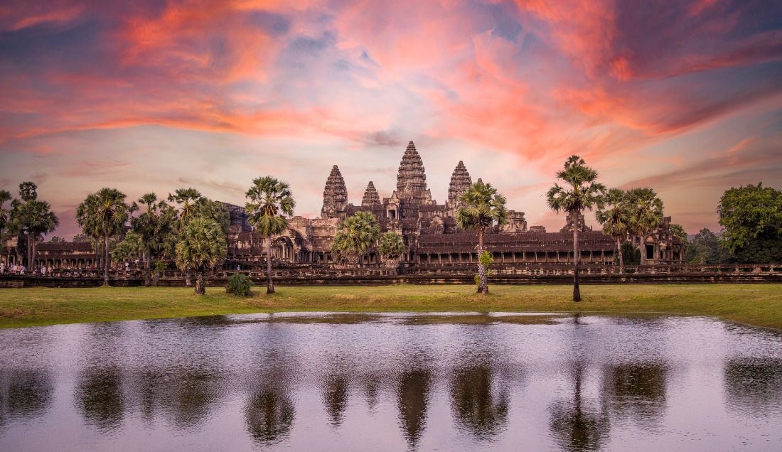 Explore the world-famous Angkor Wat temple.