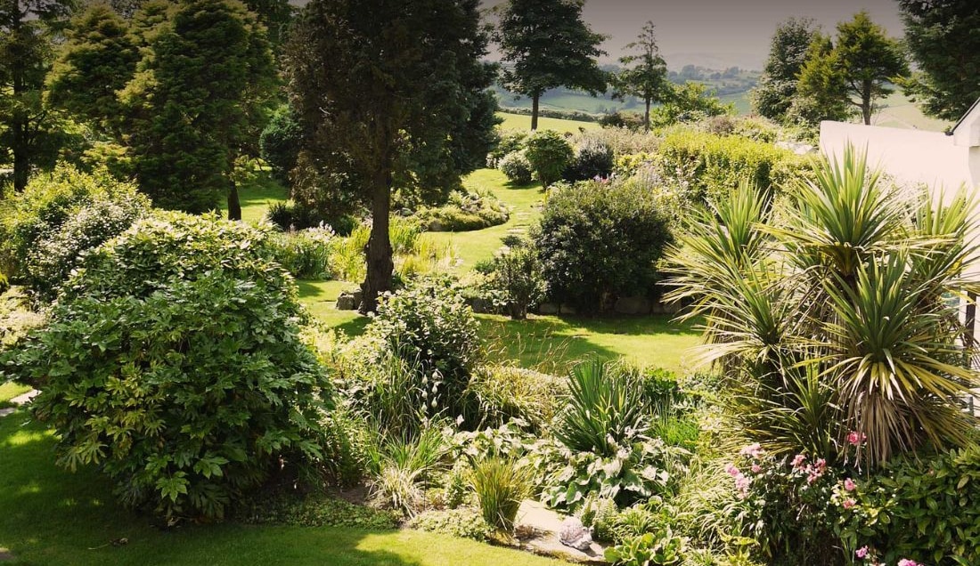 Discover the vibrant gardens of Pine Tree Lodge.