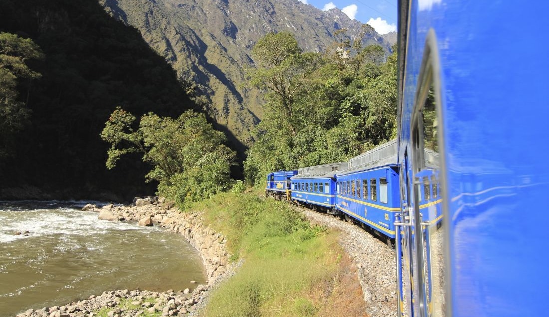 Enjoy the scenic Vistadome train ride to Machu Picchu.